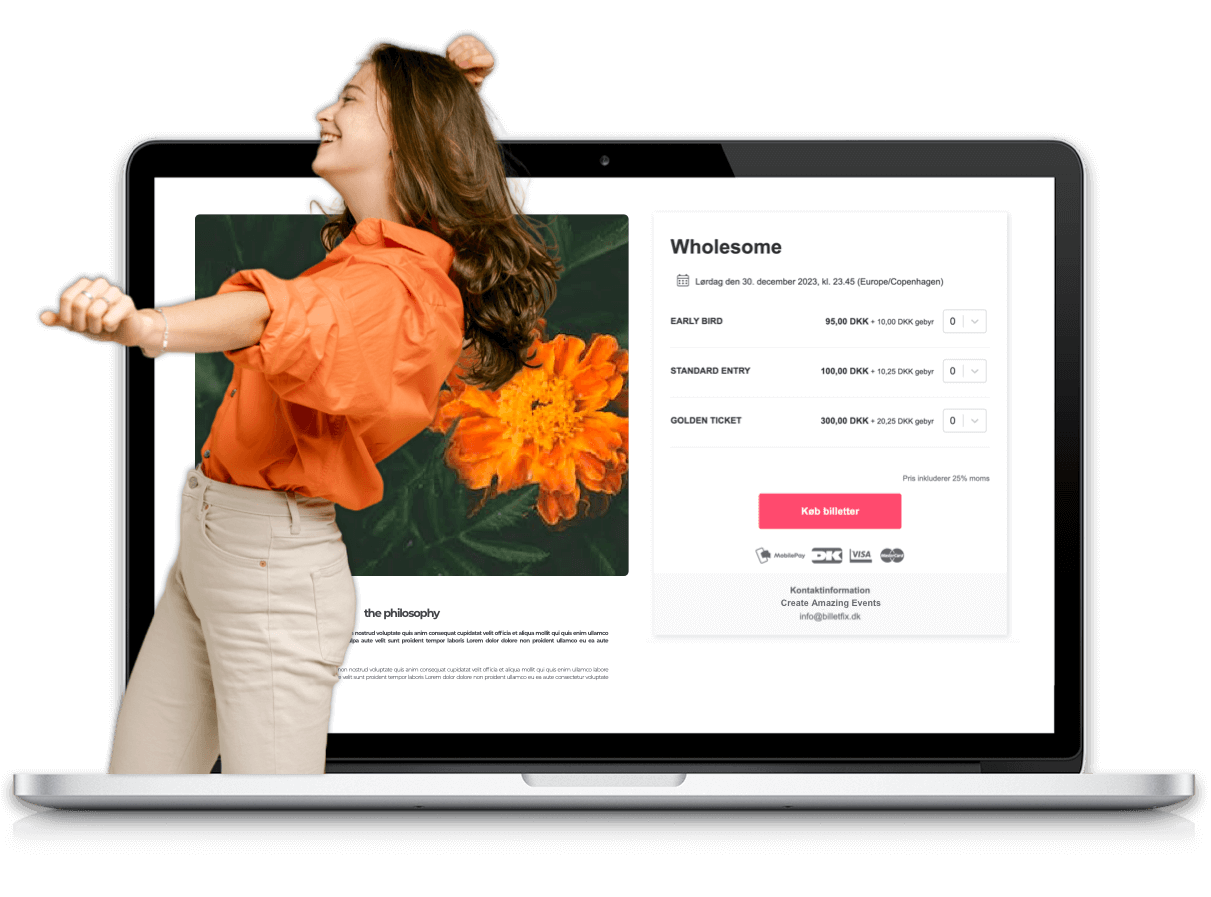 Billetfix.dk Gratis online billetsystem